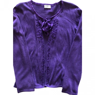 Pre-owned Philosophy Di Alberta Ferretti Purple Cotton Knitwear