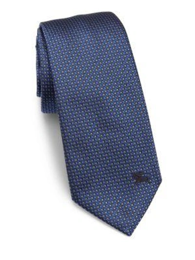 Burberry Manston Brilliant Silk Tie In Blue Multicolor