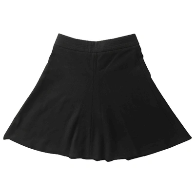 Pre-owned Alexander Mcqueen Wool Mini Skirt In Black