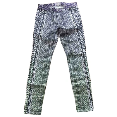 Pre-owned Mary Katrantzou Slim Jeans In Multicolour