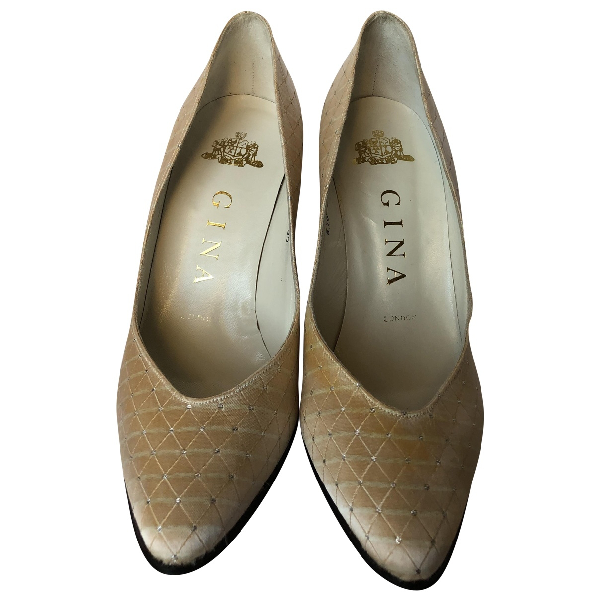 Pre-owned Gina Cloth Heels | ModeSens
