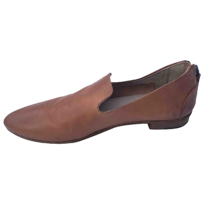Pre-owned Marsèll Leather Flats In Brown