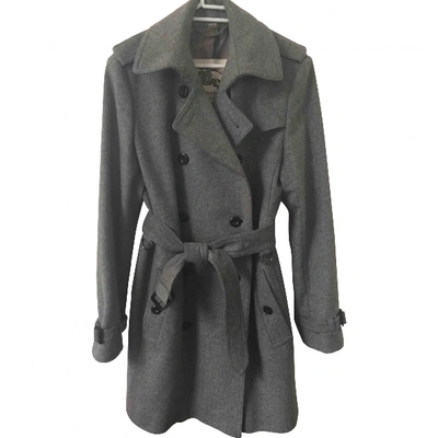 Pre-owned Burberry Cashmere Coat In Grey