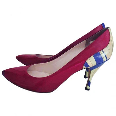 Pre-owned Emilio Pucci Patent Leather Heels In Red