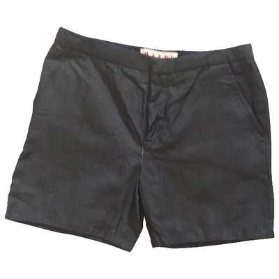 Pre-owned Marni Anthracite Cotton Shorts