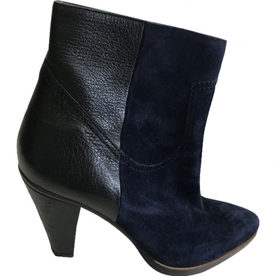 Pre-owned Chloé Ankle Boots In Navy