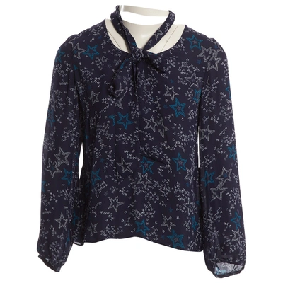 Pre-owned Paloma Blue Silk Blouse In Navy
