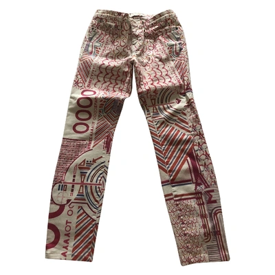 Pre-owned Mary Katrantzou Multicolour Cotton - Elasthane Jeans
