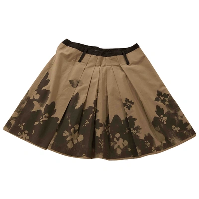Pre-owned Philosophy Di Alberta Ferretti Mini Skirt In Ecru