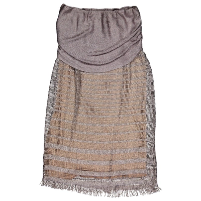 Pre-owned Missoni Dress In Gold