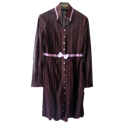 Pre-owned American Retro Mid-length Dress In Brown