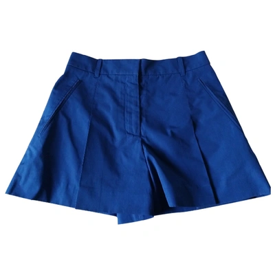 Pre-owned Louis Vuitton Blue Cotton Shorts