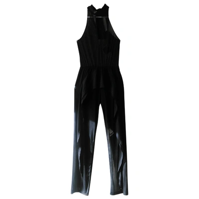 Pre-owned La Perla Silk Jumpsuit In Black