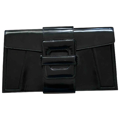 Pre-owned A. Testoni' Leather Handbag In Black