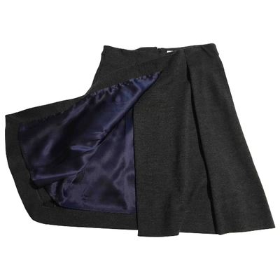 Pre-owned Chloé Wool Mid-length Skirt In Anthracite