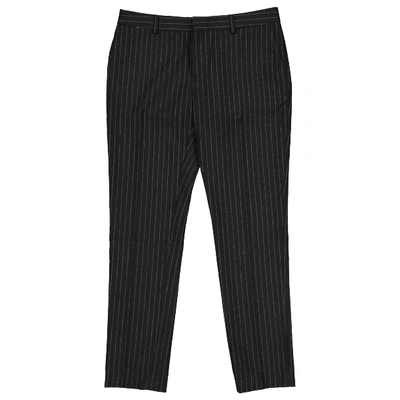 Pre-owned Saint Laurent Wool Trousers In Black