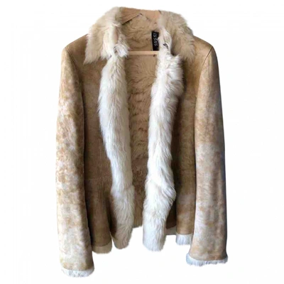 Pre-owned Gucci Beige Shearling Jacket