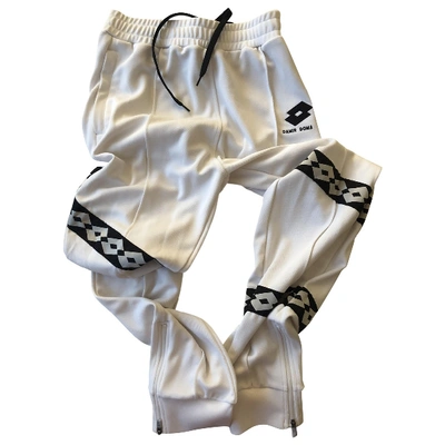 Pre-owned Damir Doma Straight Pants In White