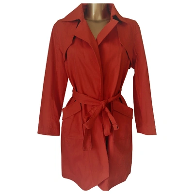 Pre-owned Alexis Mabille Pink Cotton Trench Coat