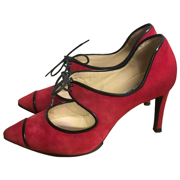 red moschino heels