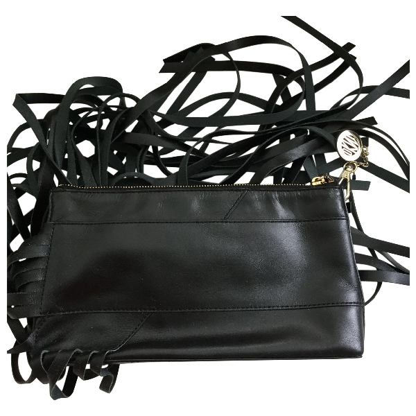 Pre-Owned Dkny Black Leather Clutch Bag | ModeSens