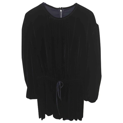 Pre-owned Dolce & Gabbana Velvet Tunic In Black