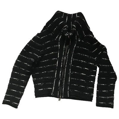 Pre-owned Blumarine Wool Caban In Black