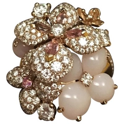 Pre-owned Chaumet Pink Gold Ring In Multicolour