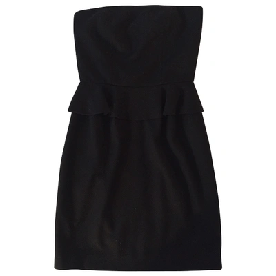 Pre-owned Gerard Darel Wool Mini Dress In Black