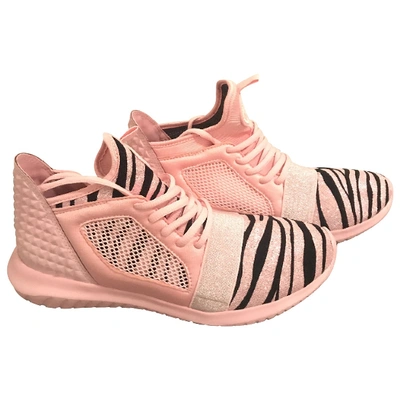Pre-owned Philipp Plein Cloth Trainers In Pink