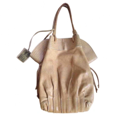 Pre-owned Dolce & Gabbana Leather Handbag In Camel