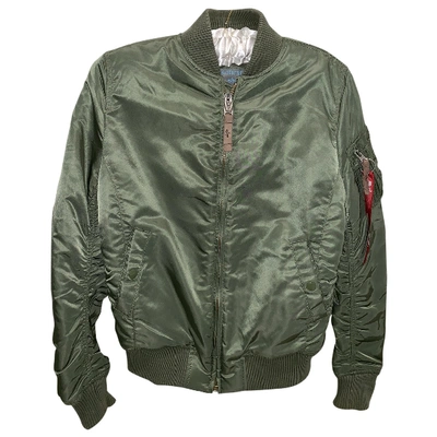 Pre-owned Alpha Industries Jacket In Green