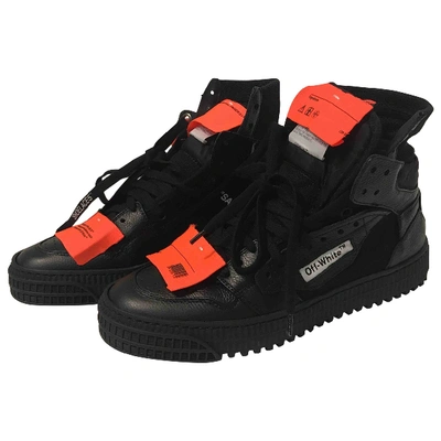 Pre-owned Off-white Black Leather Trainers
