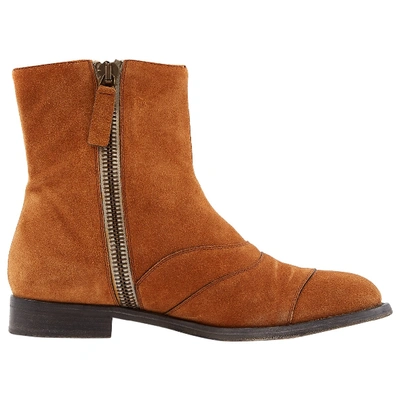 Pre-owned Chloé Ankle Boots In Camel