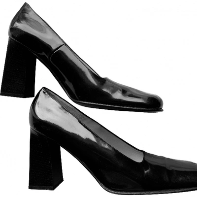 Pre-owned Lerre Patent Leather Heels In Black