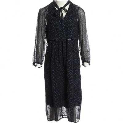 Pre-owned Coach Silk Mid-length Dress In Black