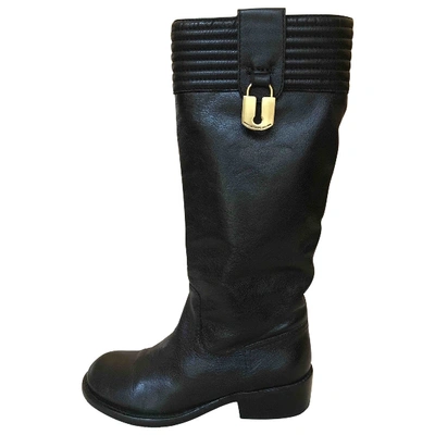 Pre-owned Marc By Marc Jacobs Leather Boots In Black