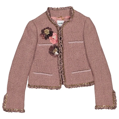 Pre-owned Moschino Wool Jacket In Pink