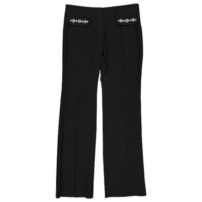 Pre-owned Dolce & Gabbana Wool Straight Pants In Black