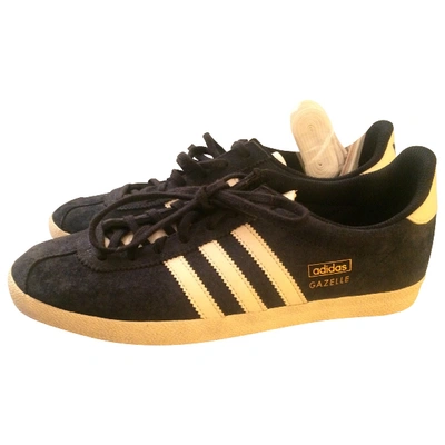 Pre-owned Adidas Originals Gazelle Blue Suede Trainers