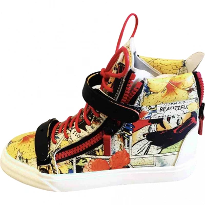 Pre-owned Giuseppe Zanotti Leather Trainers In Multicolour