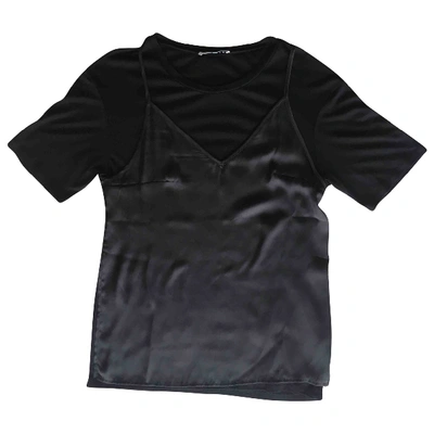 Pre-owned Sandro Black Polyester Top