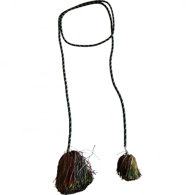 Pre-owned Isabel Marant Cloth Necklace In Multicolour