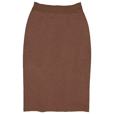 Pre-owned Alaïa Mid-length Skirt In Brown