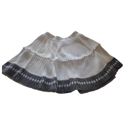 Pre-owned Alaïa White Skirt