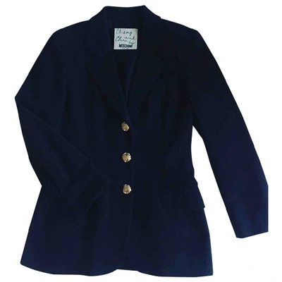 Pre-owned Moschino Cheap And Chic Linen Blazer In Blue
