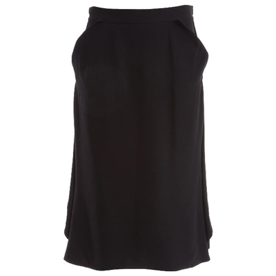 Pre-owned Givenchy Silk Mid-length Skirt In Black