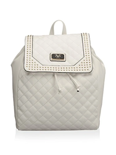 Versace 19.69 Abbigliamento Sportivo Quilted Studed Medusa Backpack Handbags  In White | ModeSens