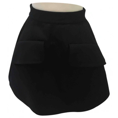 Pre-owned Mcq By Alexander Mcqueen Wool Mini Skirt In Black
