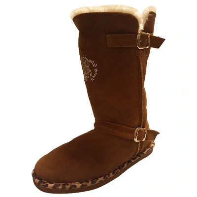 Pre-owned Roberto Cavalli Snow Boots In Brown